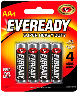 [EV1215-4] BLISTER C/4 PILAS AA EVEREADY $7.45 PZ  (H) 