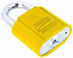 [PHCA006AMGC] CANDADO METÁLICO PHILLIPS 6 GANCHO CORTO AMARILLO (MX1526)(H)