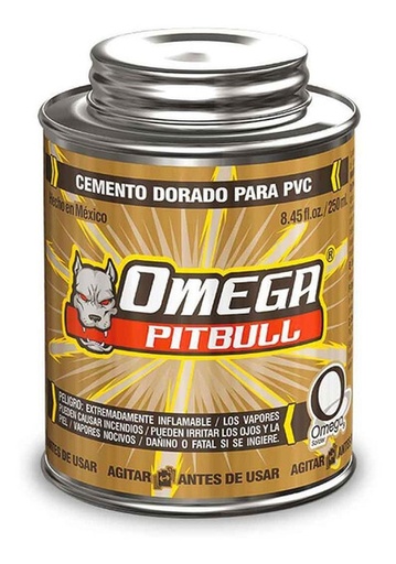 [SOSCEDO250] CEMENTO DORADO OMEGA P/PVC 250ML