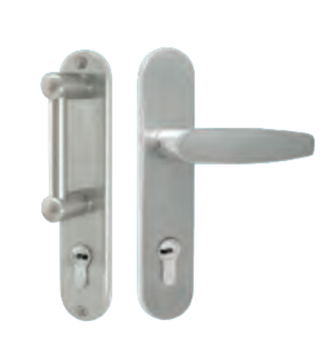 [PHT-03] CERRADURA JEREZ TESA RB100 ENTRADA MANIJA-JALADERA IZQUIERDA CROMO MATE LLAVE-LLAVE (MX85581)