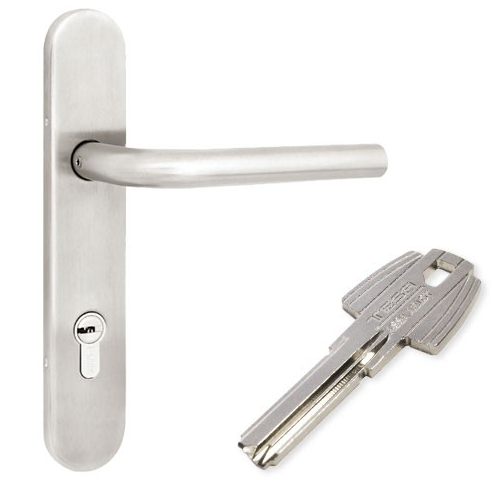 [YA-004] CERRADURA TESA ENTRADA KIRA RB100 LLAVE LLAVE T60 CROMO MATE IZQUIERDA (MX85605)