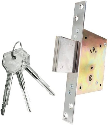 [PHCEX1100LA] CERRADURA PHILLIPS X-1100 LATÓN ANTIGUO LLAVE TETRA (MX932)(H)