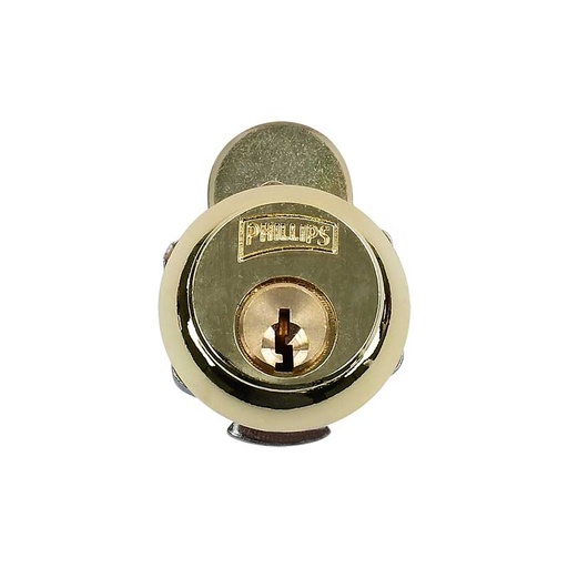 [PHCE050PL] CERRADURA PHILLIPS 50 GANCHO-PALETA LATÓN P/MUEBLE (MX14)(H)