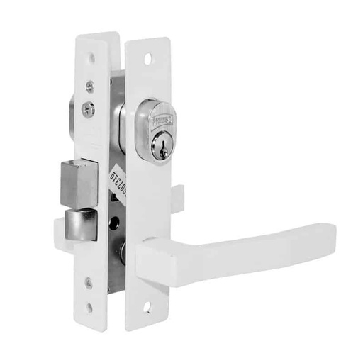[PHCE555ABL] CERRADURA PHILLIPS 555 MARIPOSA-CILINDRO BLANCO P/PUERTA ABATIBLE (MX2105)(H)
