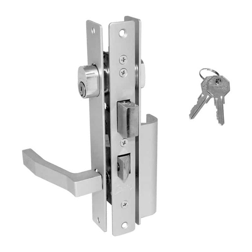 [PHCE575JMN] CERRADURA PHILLIPS 575 JALADERA-MANIJA NATURAL P/ALUMINIO (MX889)(H)