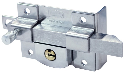 [PHCE775AS5447] CERRADURA PHILLIPS AS-775 IZQUIERDA CROMO LLAVE DE PUNTOS SOBREPONER (MX5447)(H)