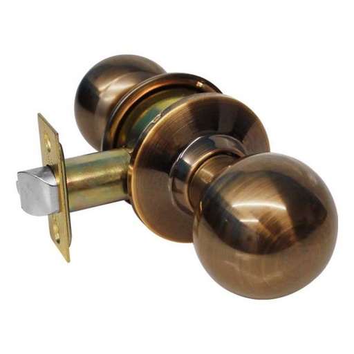 [YABR52PDLA5] CERRADURA YALE BALL RECÁMARA LATÓN ANTIGUO (MX80034)