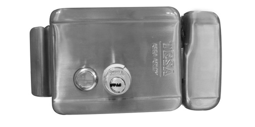 [PHACETECB] CERRADURA ELÉCTRICA TESA X86A C/BOTÓN DERECHA INOXIDABLE (MX85715) (H)