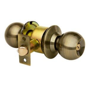 [YAESF81700] CERRADURA YALE ESFERA BAÑO LATÓN ANTIGUO (MX81700)