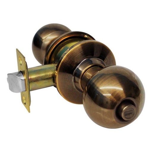 [YACEPLY40SLA5] CERRADURA YALE PLYMOUTH BAÑO LATÓN ANTIGUO (MX87489)