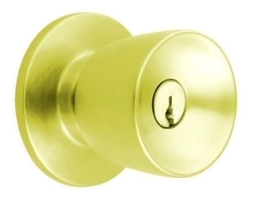 [YACETU52PDL3] CERRADURA YALE TULIP RECÁMARA LATÓN BRILLANTE (MX80213)