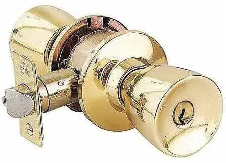 [YACETU80PDL3] CERRADURA YALE TULIP ENTRADA LATÓN BRILLANTE (MX80223)