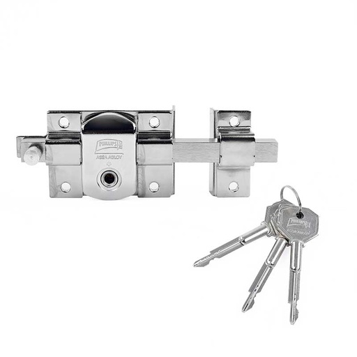 [PHCE900XIC] CERRADURA X-900 PHILLIPS IZQUIERDA CROMO TETRA LLAVE SOBREPONER (MX410)(H)