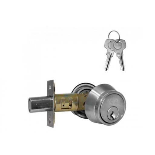 [YACER462CM26] CERROJO YALE B400P LLAVE-LLAVE CROMO MATE (MX80709)