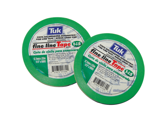 [TKCFLAT12X50] CINTA TUK FINE LINE 145 P/ALTA TEMPERATURA 12MM x 33M (415013)