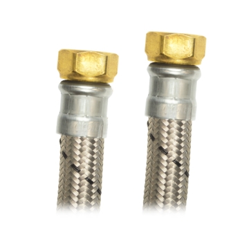 [CX-B1/2I040] COFLEX MANGUERA ACERO P/BOILER 1/2"FIP x 1/2"FIP 40CM (AB-I40)