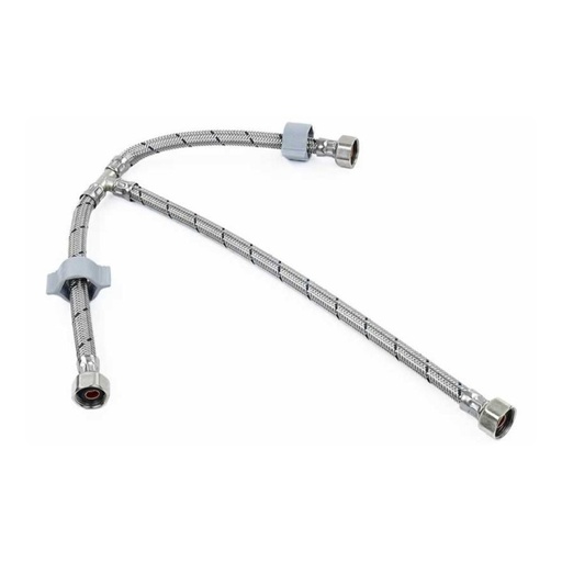 [CX-CTL55] COFLEX MANGUERA ACERO P/LAVAVAJILAS "T" 1/2"FIP x 1/2"FIP x 1/2"FIP 55CM (AL-T55)