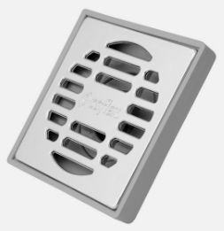 [CX-CD161] COFLEX COLADERA CUADRADA C/REJILLA CROMADA (PC-161)