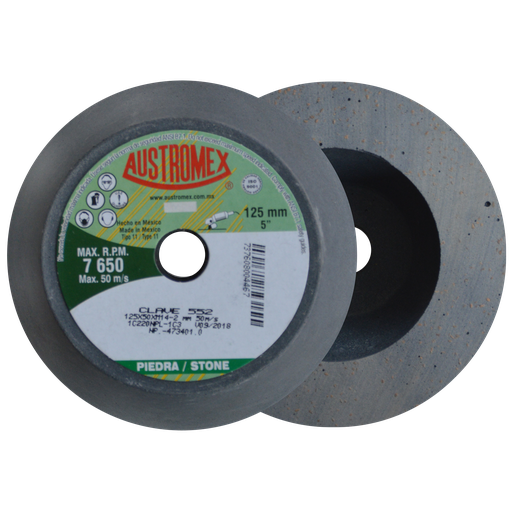 [AU256CSP0552] COPA ABRASIVA SHELLAC AUSTROMEX 5" P/PULIR PIEDRA GRANO 220 P/BOSCH (552)(H)