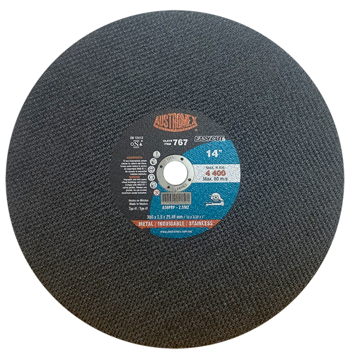 [AU095DCM0767HUE] DISCO ESTACIONARIO AUSTROMEX P/CORTE METAL-INOXIDABLE 14" (767)(H9
