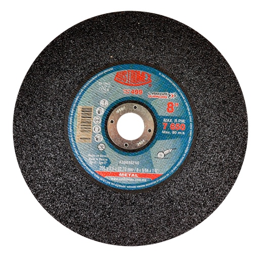 [AU088DCM0499] DISCO PLANO AUSTROMEX P/CORTE METAL 8" (499)(H) BBB