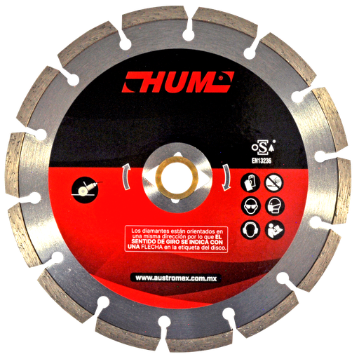 [AU485DDD2558] DISCO DIAMANTE AUSTROMEX RIN SEGMENTADO USO GENERAL 7" (2558)(H)