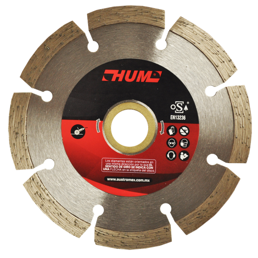 [AU475DDD2552] DISCO DIAMANTE AUSTROMEX RIN SEGMENTADO USO GENERAL 4" (2552)(H)