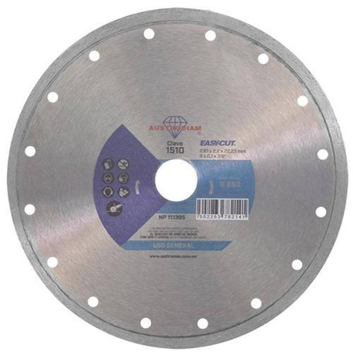 [AU506DRC1510] DISCO DIAMANTE AUSTROMEX RIN CONTINUO USO GENERAL 9" (1510)(H)