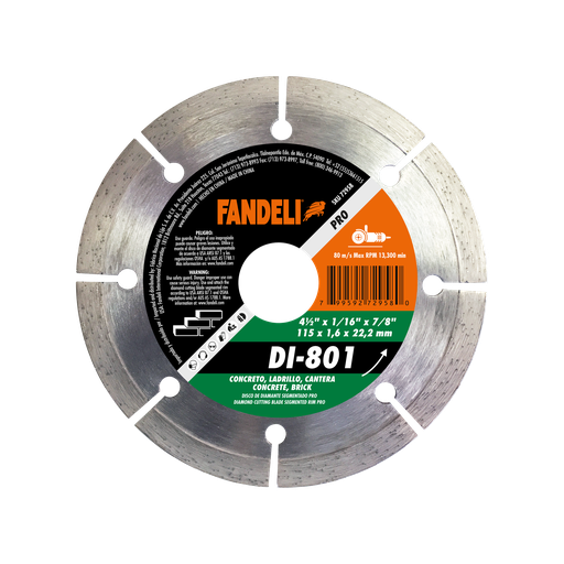 [FADCORT72958] DISCO DIAMANTE FANDELI RIN SEGMENTADO 4-1/2" (72958)(H)