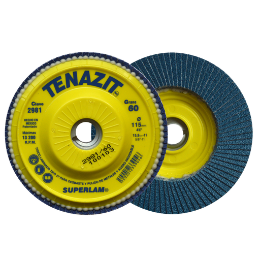 [AU287DSL2981] DISCO LAMINADO AUSTROMEX SUPERLAM 4-1/2" P/B&D GRANO 60 (2981)(H)