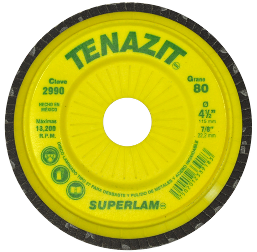 [AU292DSL2990] DISCO LAMINADO S/ROSCA AUSTROMEX SUPERLAM 4-1/2" GRANO 80 (2990)(H)