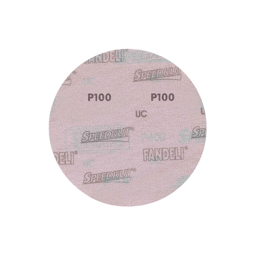 [FAADBV017948] DISCO C/VELCRO 6" FANDELI B080 CIEGO GRANO 100 ROJO (73167)(H)