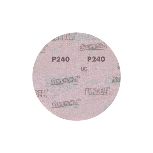 [FAADB73178] DISCO C/VELCRO 5" FANDELI B080 CIEGO GRANO 240 ROJO (73178)(H)