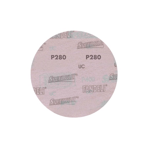 [FAADB73557] DISCO C/VELCRO 5" FANDELI B080 CIEGO GRANO 280 ROJO (73557)(H)
