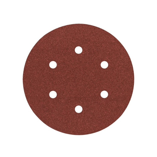 [FADVCP1000E88] DISCO C/VELCRO FANDELI E088 6" C/6 PERFORACIONES GRANO 100 ROJO (14554)(H)