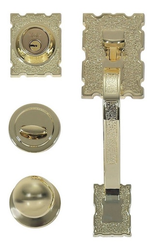 [YAGCBEUL3] GATILLO YALE CARIBE LLAVE-MARIPOSA LATÓN BRILLANTE (MX87551)