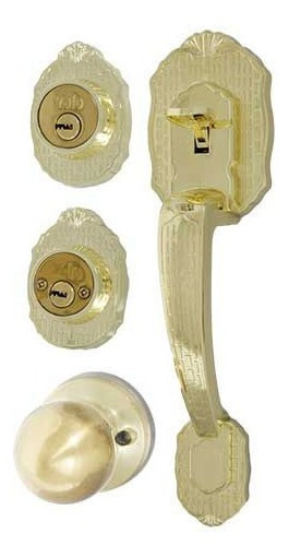 [YAGVEREUL3] GATILLO YALE VERONA LLAVE-MARIPOSA LATÓN BRILLANTE (MX80881)