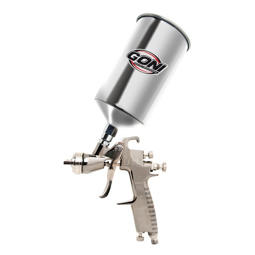[GOPI621] GONI PISTOLA GRAVEDAD LVLP C/VASO ALUMINIO 1LT BOQUILLA 1.7MM (621)