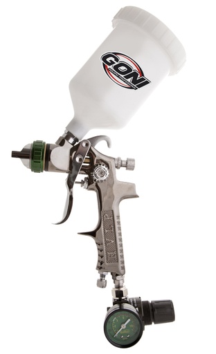 [GOPI324] GONI PISTOLA GRAVEDAD HVLP C/VASO 600ML BOQUILLA 1.5MM (324)