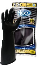 [ADXGNA450-08] GUANTE ADEX NEGRO C/ÁCIDO 450 No.8 PAR LARGO