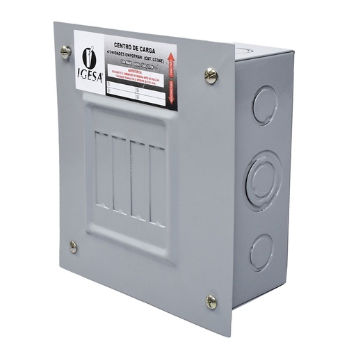 [IGECC04E] IGESA CENTRO DE CARGA 4 UNIDADES P/EMPOTRAR (E)