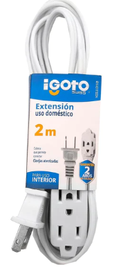 [IGOED13-2B] IGOTO EXTENSIÓN DOMÉSTICA BLANCA 2M (ED13-2B)(E)