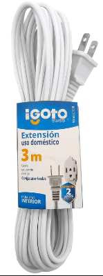 [IGOED13-3B] IGOTO EXTENSIÓN DOMÉSTICA BLANCA 3M (ED13-3B)(E)