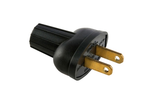 [IUA4204292] IUSA CLAVIJA 417 OVALADA PVC NEGRA (204292)(E)