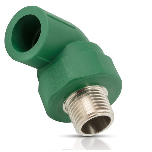 [IU-CA616344] IUSA PLUS CODO 90° MACHO PPR 20MM X 1/2" MNPT (616344)(H)