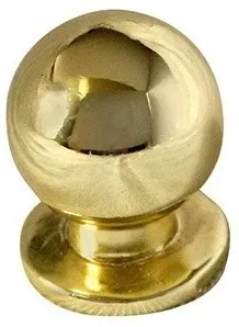 [HANJB3818] JALADERA HANDY BOTÓN CONTEMPORÁNEO LATÓN BRILLANTE 18MM X 23MM C/TORNILLO (3818)(E)