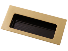 [HANJE4261] JALADERA DE EMBUTIR HANDY LATÓN BRILLANTE 85 MM X 35MM (4261)(E)