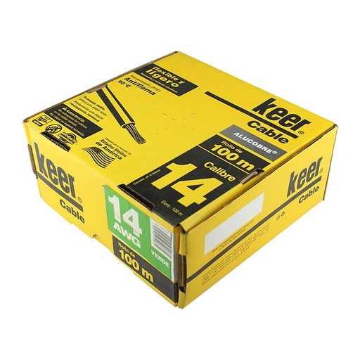[ESLECTH340870] KEER CABLE THW 14 VERDE 100M (4087)