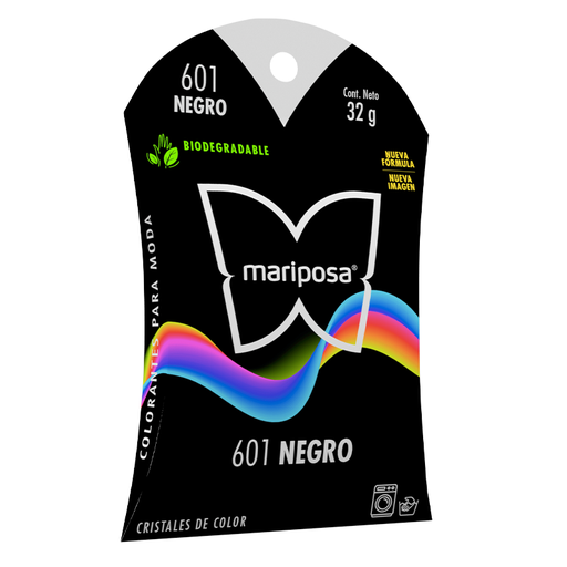 [MCRIST601] MARIPOSA CRISTALES 601 NEGRO 32GR (H)