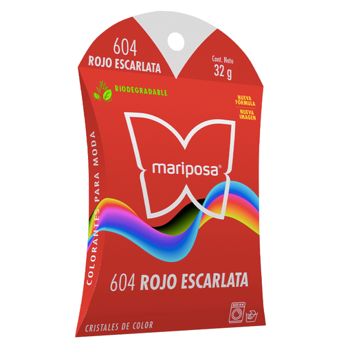 [MCRIST604] MARIPOSA CRISTALES 604 ROJO ESCARLATA 32GR (H)